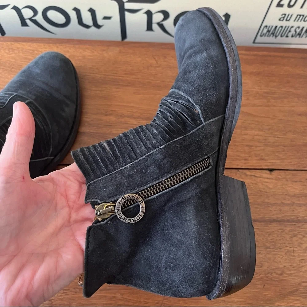 Fiorentini + Baker Black Suede Carnaby Cledi Booties